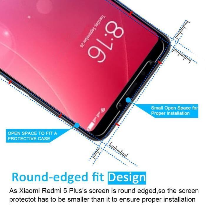 Gehärtetes Glas kompatibel mit Xiaomi REDMI NOTE 5 - Displayschutzfolie Phonillico®