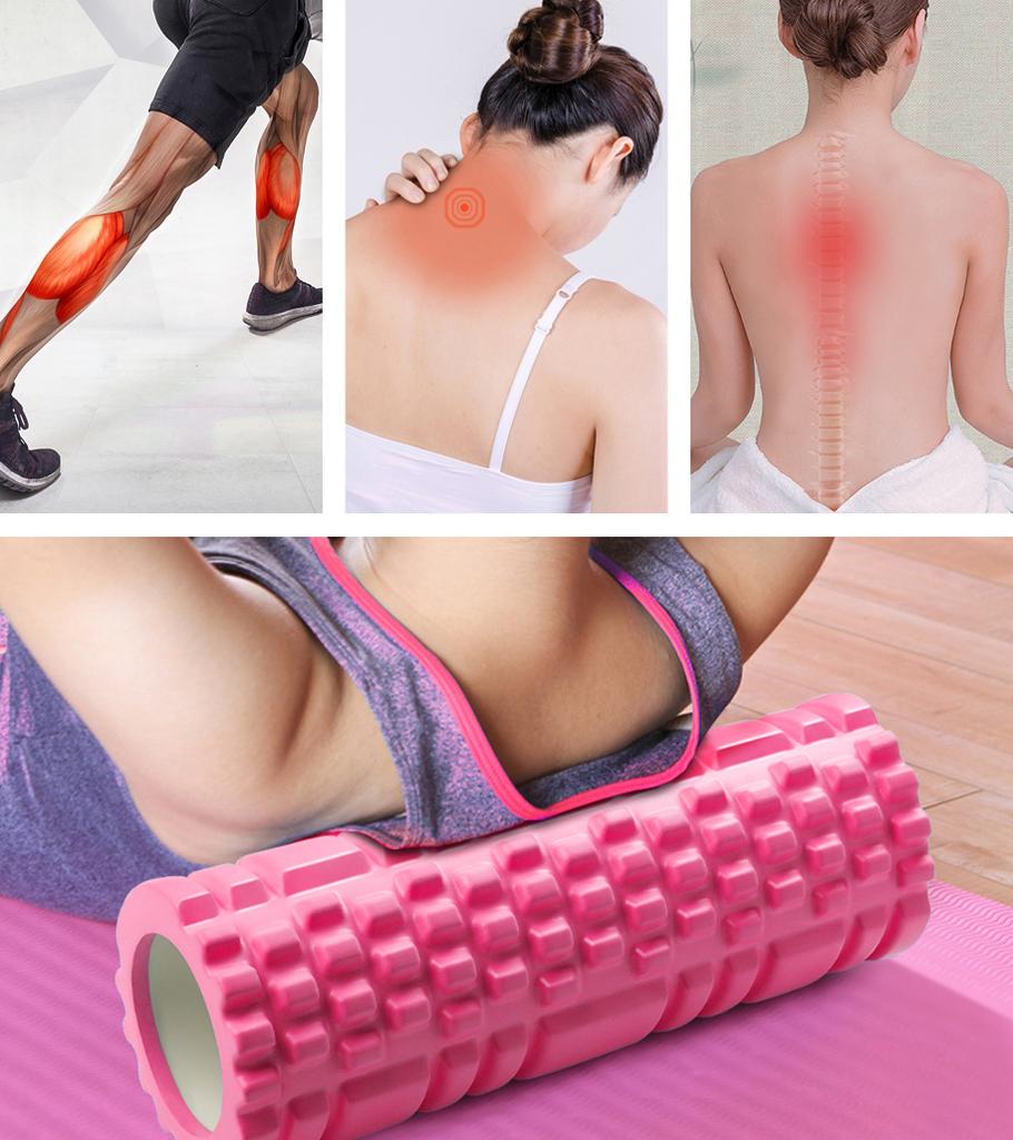 Roller massage roller back roller with protrusions exercise roller gym