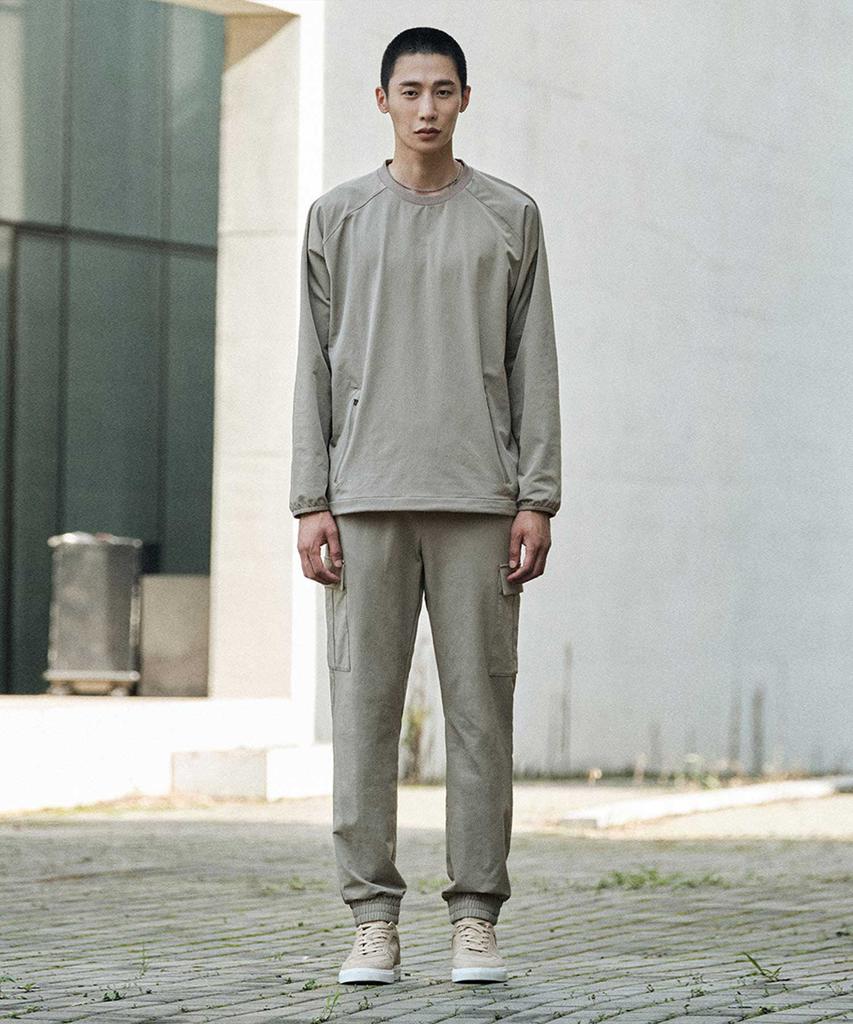 STCO [Rnw] Nylon Stretch Cargo Jogger Pants Beige (Comfort Fit)_Swpva02Nsd