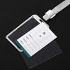 Fashion Cerdit Card Holder Lanyard Aluminum Alloy Work ID Card Holder Business Work Card ID Badge Holder Student Bus Cards Case