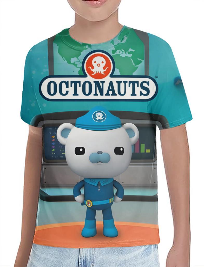 The Octonauts New Style Fun Casual and Fashionable Tee 3D Printing Children T-shirt Comic Kids Summer Boys/girls O-neck Soft Tees Anime Shirt Cute Top
