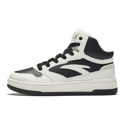 Freizeit Serie Einfach Vielseitig Rutschfest Verschleißfest Mittelhohe Sneaker Damen Sneaker Weiß Schwarz 922448083-1