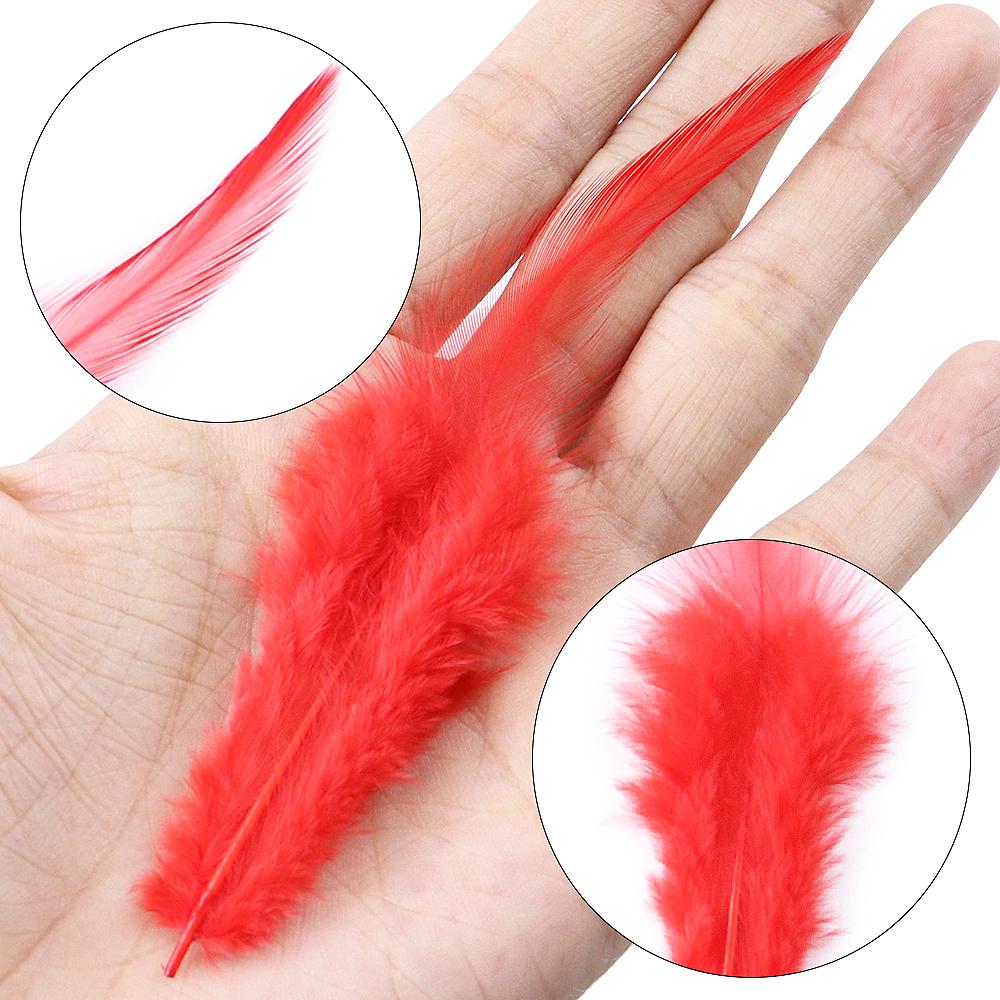 50Pcs  Natural Chicken Feather 4-6inch Beautiful Rooster Feathers for Jewelry Making Crafts Accessories Carnival Decoration