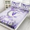 Beautiful Butterfly Pattern Mattress Three-Piece Digital Printing Bedding Mattress Three-Piece Set Small And Fresh