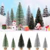 4/6pcs Mini Christmas Tree Christmas Decorations Artificial DIY Mini Christmas Tree Xmas Navidad New Year Party Home Table Decor
