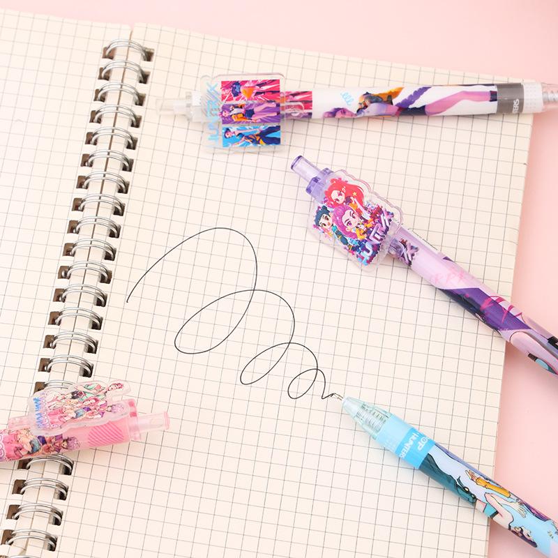 Anime K-pop Demonl Hunter Gel Pen Cute Ballpoint Pen Quick-Drying Smooth Writing Student Office Supplies Stationery Holiday Gift