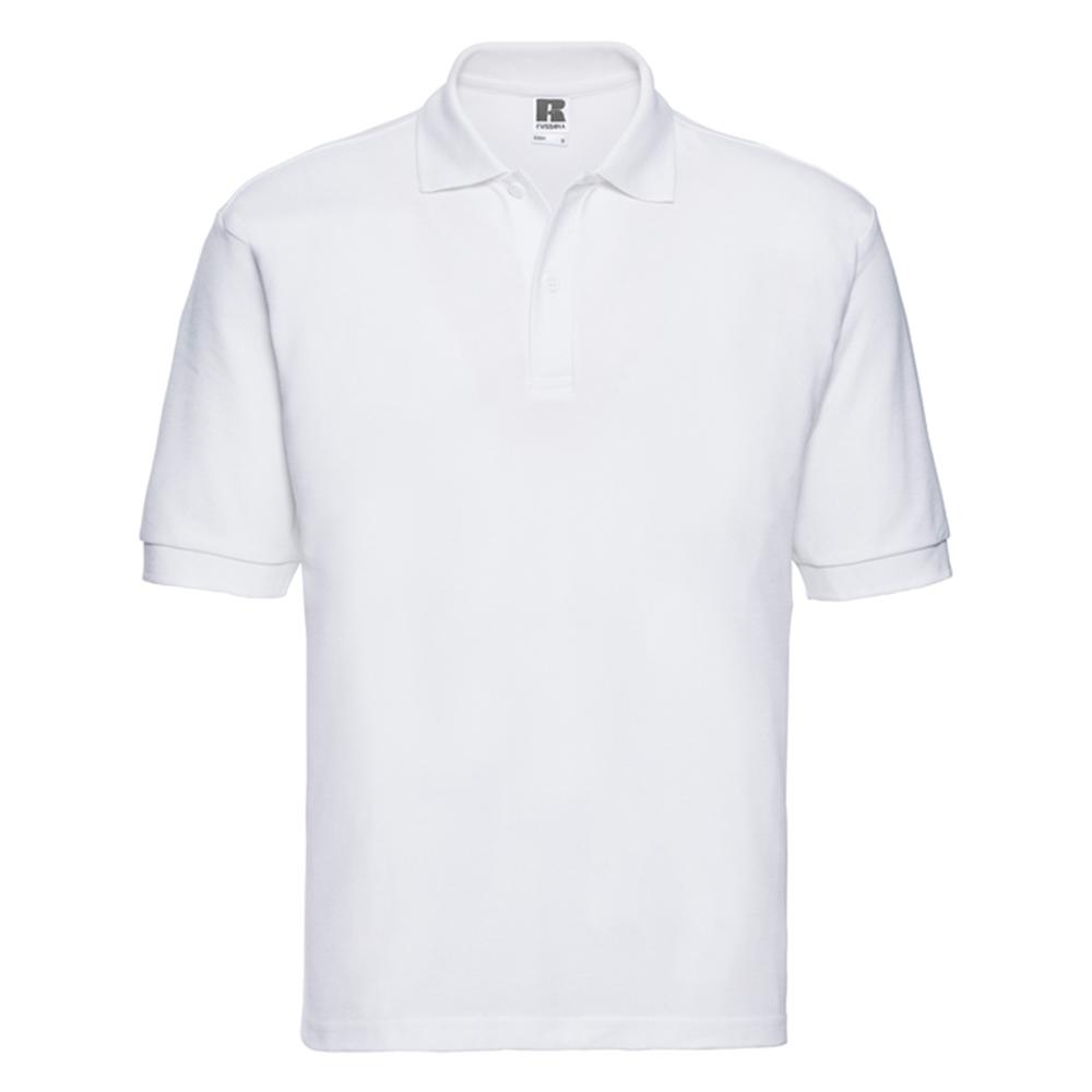 Russell Mens Authentic Eco Plain Polo Shirt