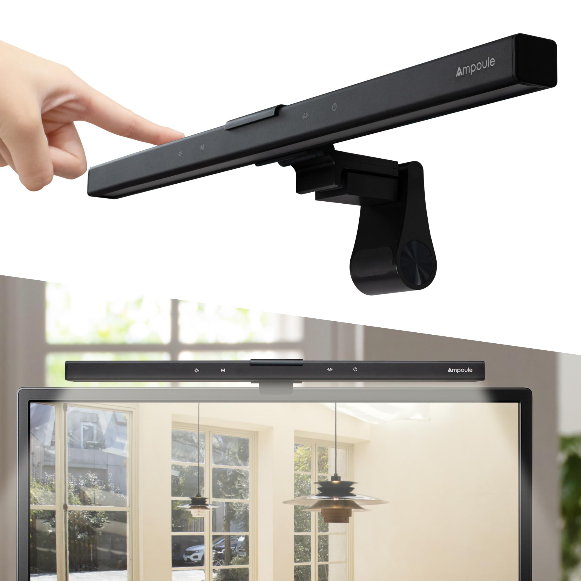 

Настільна лампа Luma USB, 40 см, Сенсорне керування, Автоматичне затемнення, Плавне регулювання яскравості та кольору, Квадратний дизайн, Висока передача кольору,