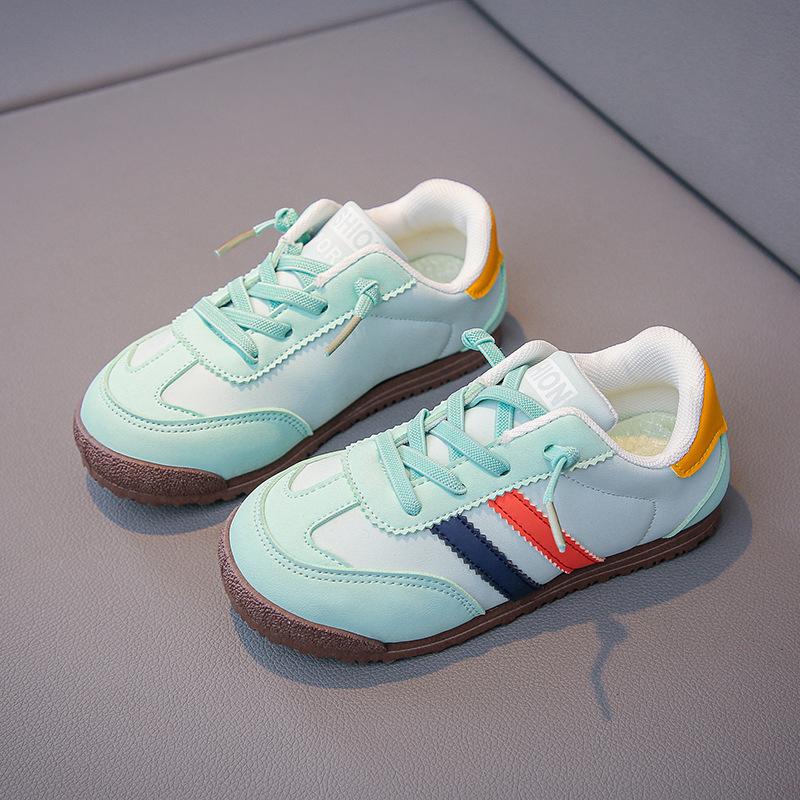 

Ретро ТС одноклассники, детская спортивная обувь, весенне-осенняя корейская версия туфель для нравственного воспитания девочек, кеды для мальчиков, детская обувь 22-27 yards, 48 pairs in the whole box зелёный