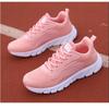 Unisex White Sports Shoes, Mesh Breathable Lightweight Running Shoes, Soft Soled Casual Walking Shoes