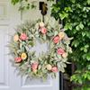 Garland Door Hanging Summer Wreath Easter St. Patrick'S Day Wreath Rabbit Earflower Wreath