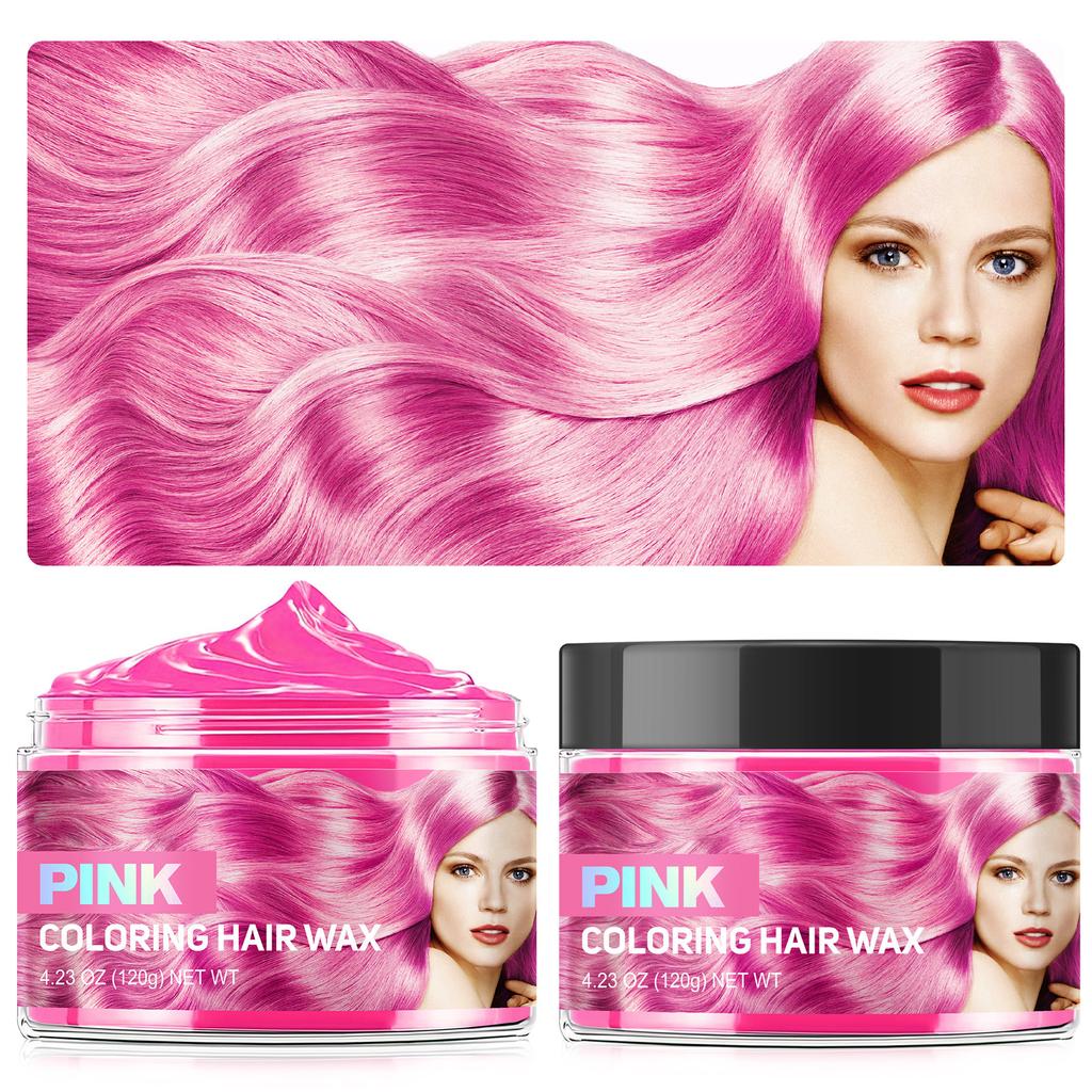 Farbiges Haarschlamm-Stylingwachs, 9 Farben, Friseur-Einweg-Färbemittel, Haarcreme, Styling, Unisex