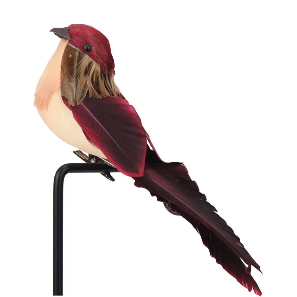 Colorful Artificial Birds Fake Foam Animal Simulation Feather Birds Models Horticultural Tree Branch Decoration Garden Decor