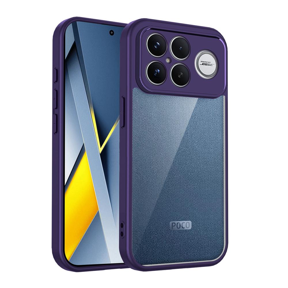 KEYSION Transparent Phone Case for Xiaomi POCO F8 Ultra Soft Silicone+PC Clear Shockproof Phone Back Cover for POCO F8 Pro