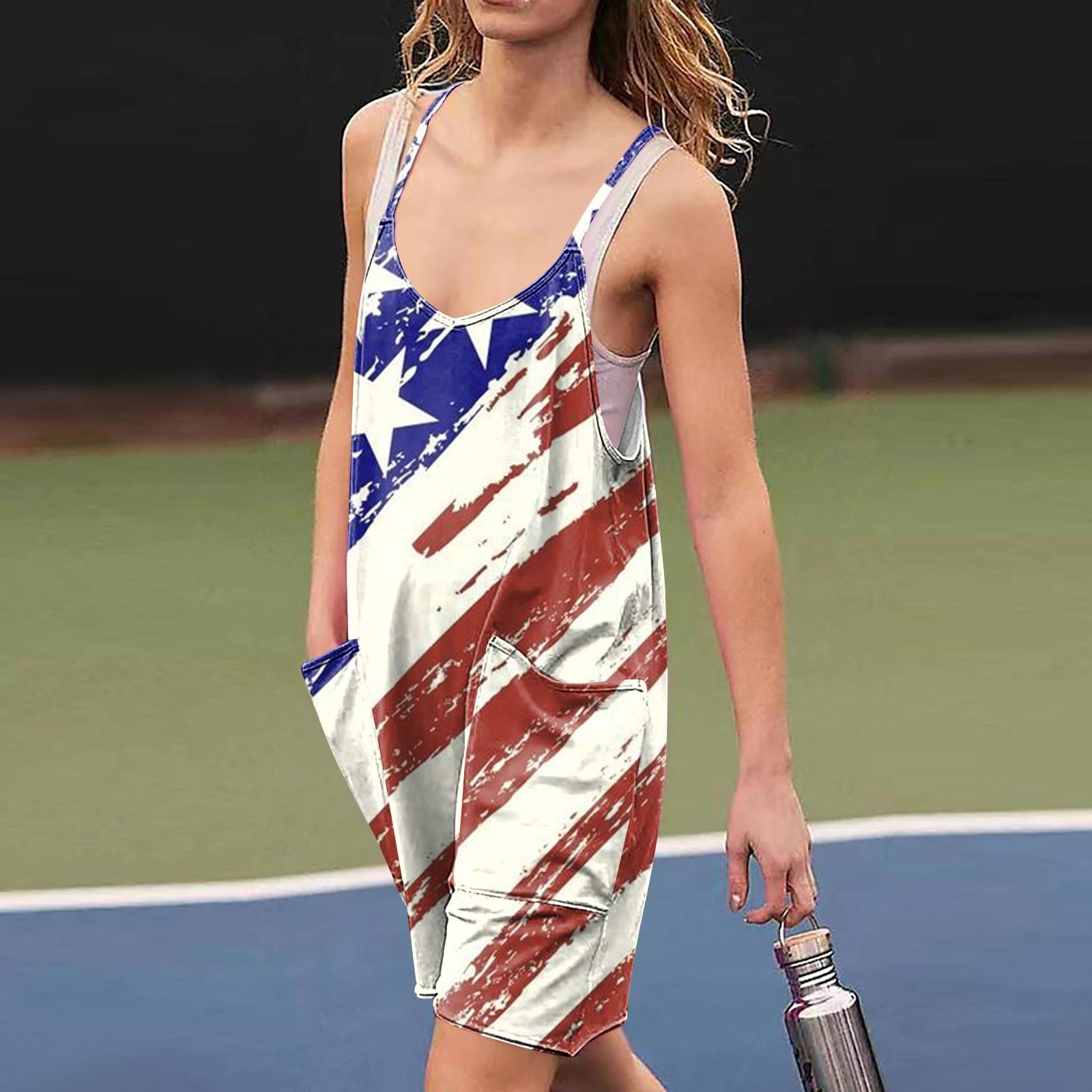 

Широкие комбинезоны для женщин, повседневные свободные комбинезоны без рукавов, короткий комбинезон с ретро-принтом и карманами