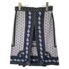 Hermes 22AW 2H0315DU Navy All-over Print Silk Skirt Skirt 34 Gray X navyUsed