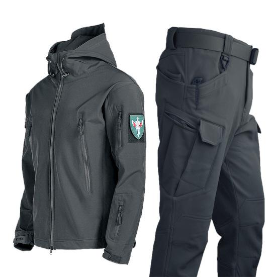 

Outdoor Shark Skin Soft Shell Assault Suit For Men S Autumn 3XL