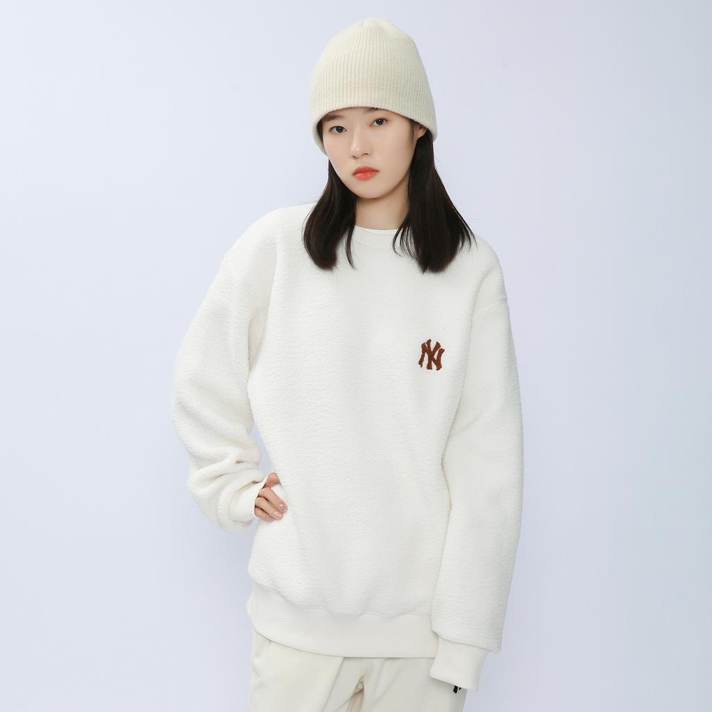 New MLB New York Yankees Sweatshirts Unisex Ivory 3AMTEC816-50CRS