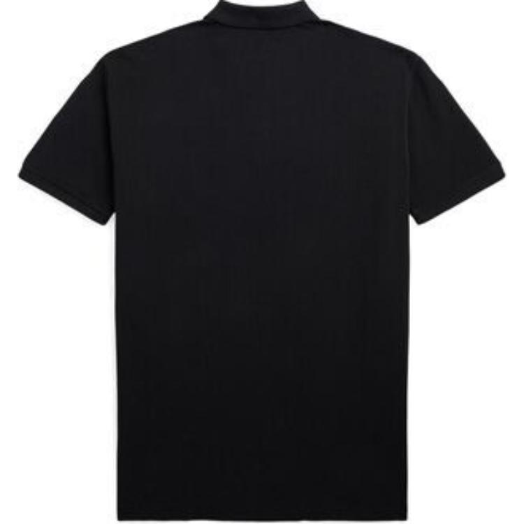 Polo Ralph Lauren Polo à Manches Courtes Uni avec Poche pour Homme Noir MNPOKNI1N822399-001