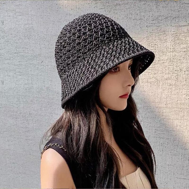 Girls Sun Hat Wide Brim Floppy Summer Hats For Women Beach Panama Straw Dome Weave Bucket Hat Femme Shade Hat Women Hats