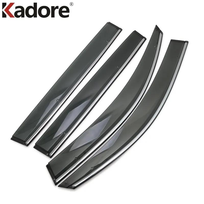 Car Window Deflector For Volkswagen VW Tiguan 2017- Wind Deflector Visor Rain Sun Shield Cover Trim Accessories