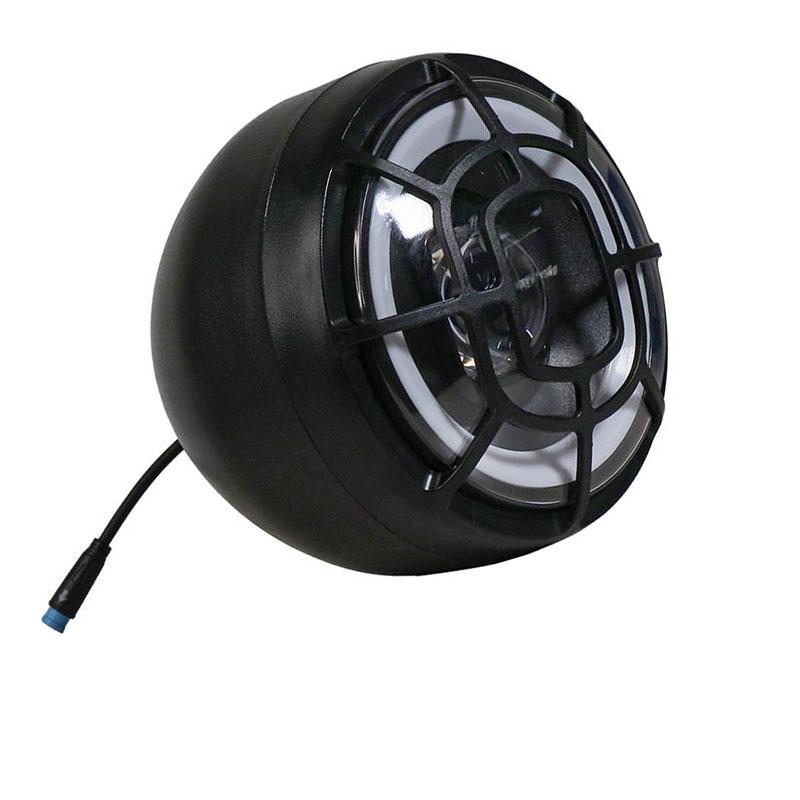 High Lumens USB Rechargeable Bicycle Front Light with Speaker Waterproof Bike Headlight чёрный
