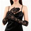 Elegant Wedding Mittens Transparent Lace Gloves Fashion Bridal Gloves  Wedding Bride