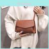 Vintage Stil PU Umhängetasche mit innerer Reißverschlusstasche für Damen