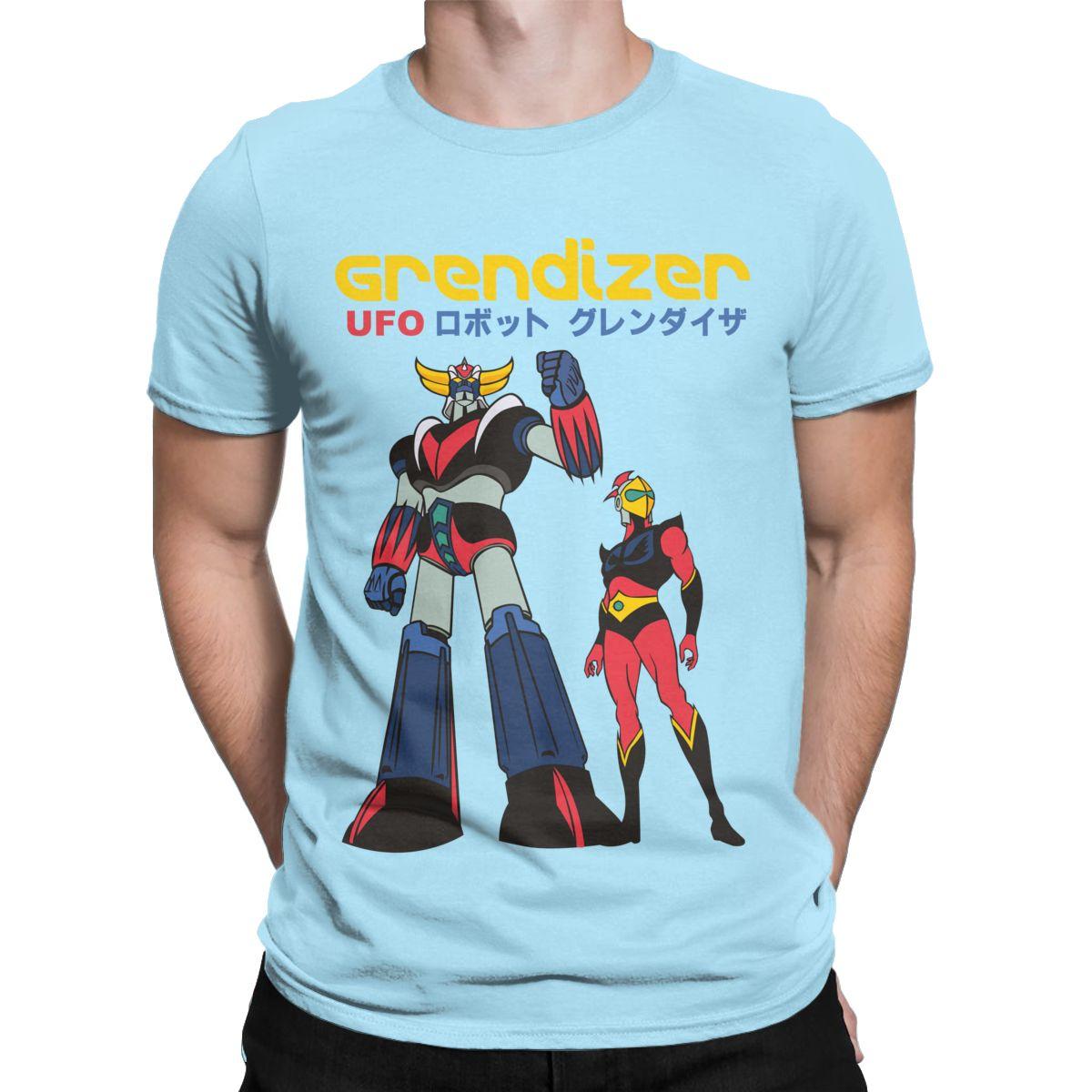 

Grendizer Ufo Robot goldorak alien space vintage manga animates Awesome 100% Cotton Tee Shirt Short Sleeve Tops 4XL 5XL 6XL 4XL