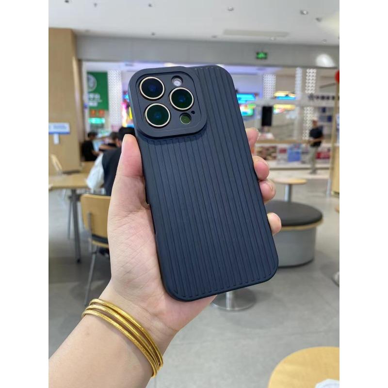 

Гофрированный чехол, подходящий для iPhone16pro, однотонный чехол для мобильного телефона Apple 15/14, решетчатый чехол с мелкими отверстиями, полностью закрывающий, защитный чехол Apple 16Plus