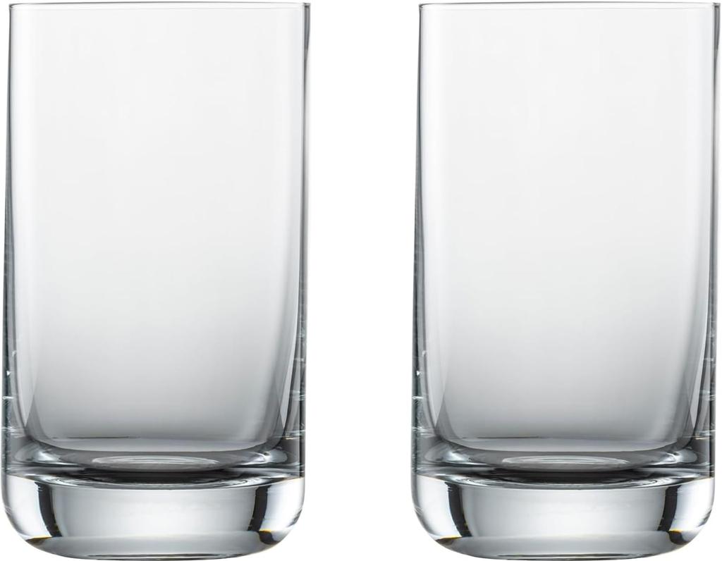 Zwiesel Glass (ZWIESEL GLAS) Tumblers, Break-Resistant, Simple Design, for Water, Mineral Water, and Soft Drinks, Pair of 2, Machine-Made (m123661)