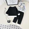 Kids Casual Long-Sleeve Set, Comfortable Daily Wear Outfits