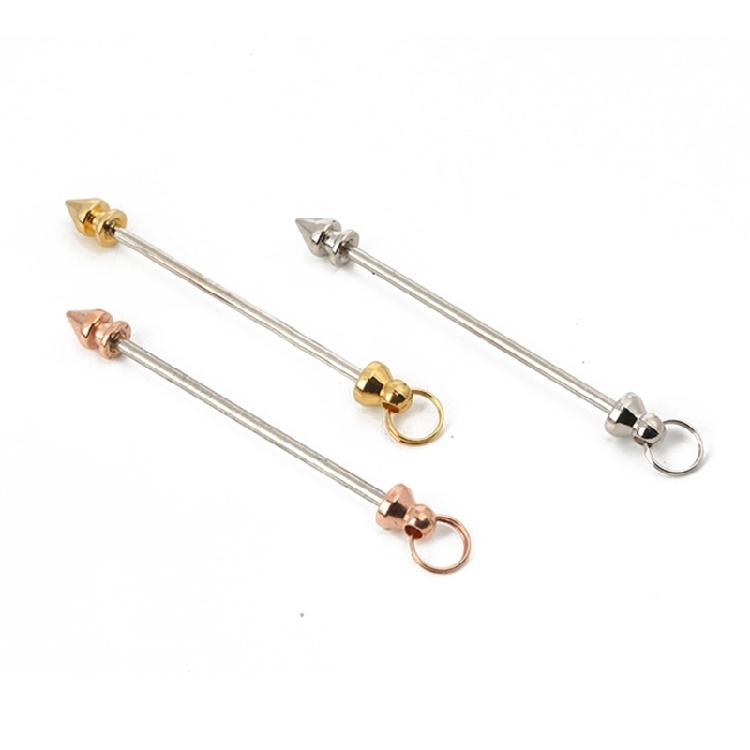 30Pcs Stylish Rod Pendants Metal Jewelry Supplies Jewelry Craft Metal Stick Pendants for Custom Necklaces and Earrings