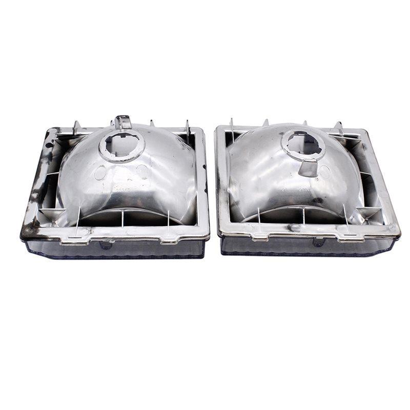Chrome Front Turn Signal Side Corner Marker Light Shells 1 Pair- 918045& 918046 For Chevy GMC Pickup Truck 83-88 GM2520110