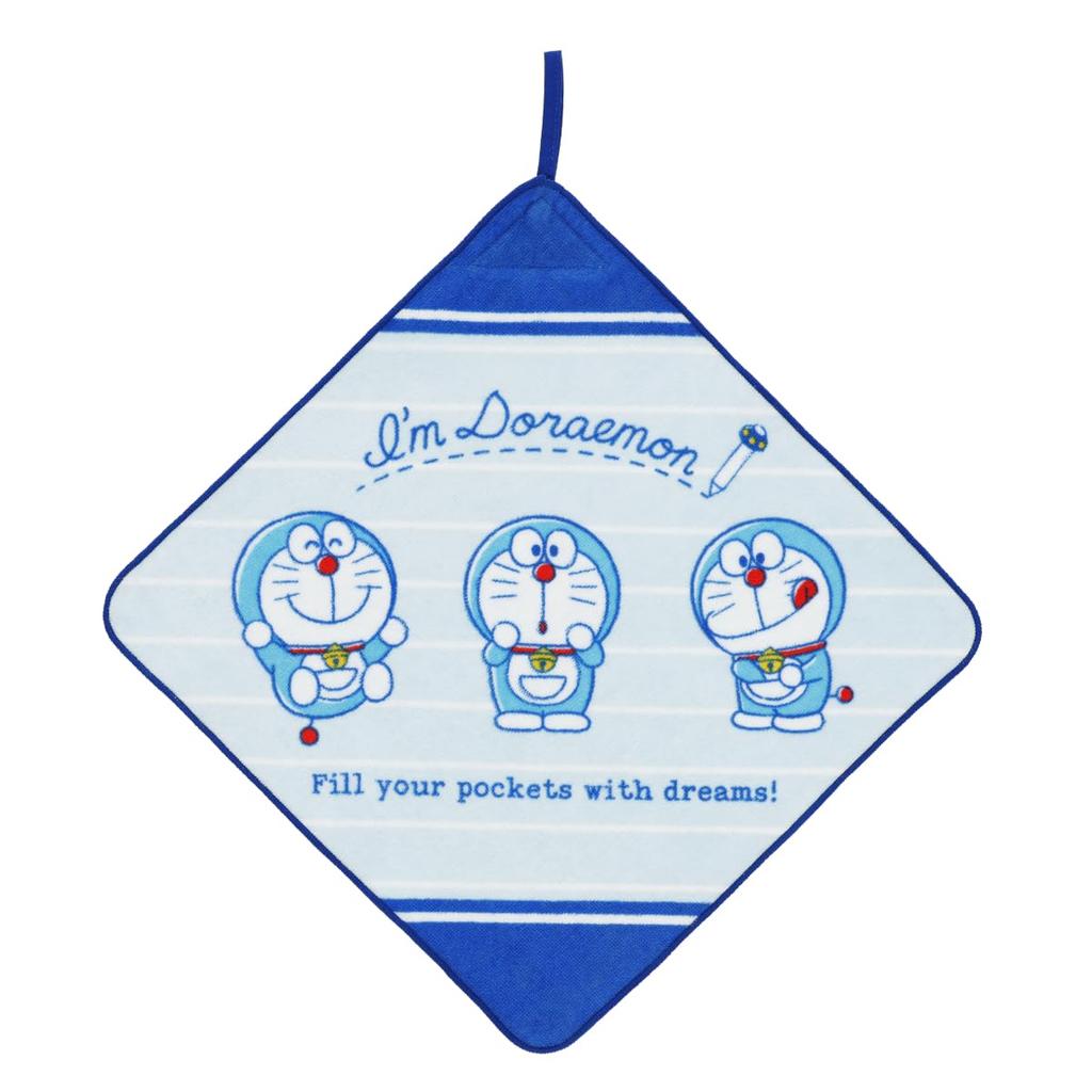 Marushin Doraemon Mysterious Pocket Towel with Perfect for and Elementary Suitable for Girls and Character 2825006700 Loop, Preschool, Kindergarten,