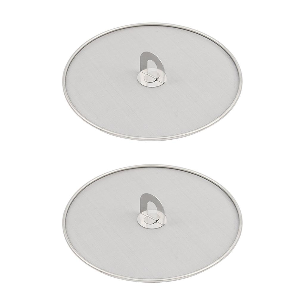 Metal Frying Pan Cover Splatter Screen Kitchen Tool Splatter Screen Spill Proof Kitchen Oil Proofing Lid Splatter Shield