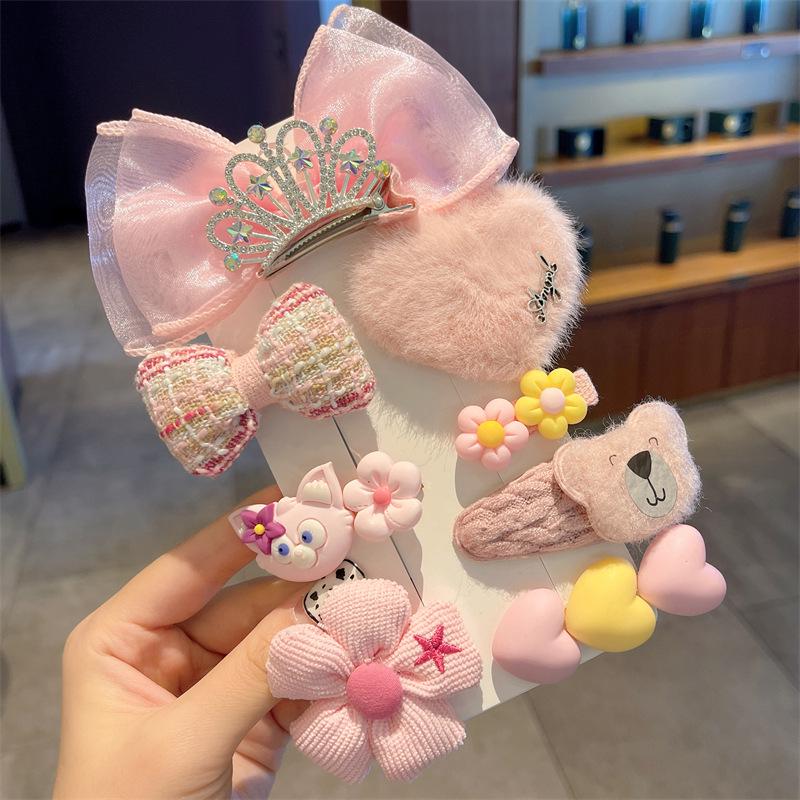 Cute Plush Butterfly Hair Clips for Girls - 2025 Style Duckbill Hairpins for Kids