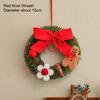 Christmas Decoration Ins Style 15cm Mini Christmas Novelson Wreath Hanging Decoration Home Window Display