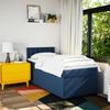 Maison Exclusive - Sommier à lattes de lit avec matelas Bleu 100x200 cm Tissu