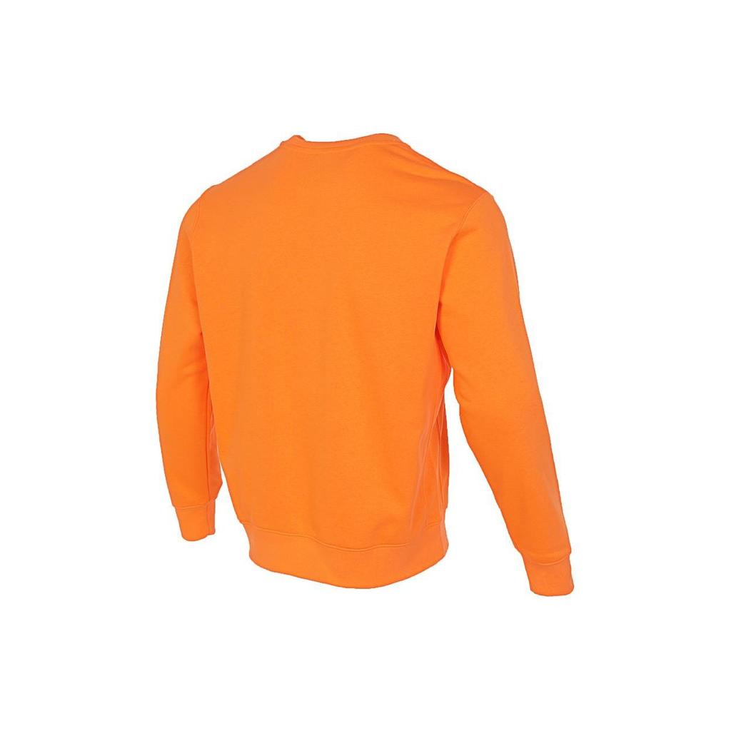 Nike NSW Club Crew FT Brodert Logo Ribbestrikket Pullover Genser Herre Genser Oransje BV2667-885