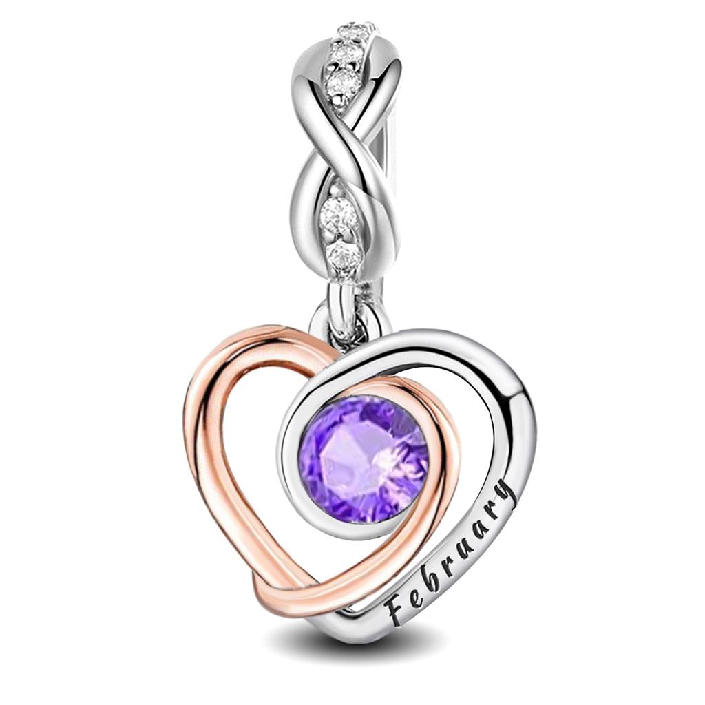 Copper Sweet Romantic Love Heart Month Pendant Fit Diy Bracelet Bangle Making Gift Of Fashion High Quality Jewelry