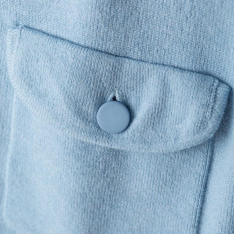 Women's Solid Long Sleeve Button-Front Knit Cardigan