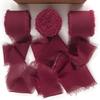 Nastro di Chiffon con Bordo Strappato per Biglietti con Fiori Freschi e Decorazioni per Regali di Matrimonio