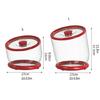 Modern Clear Cereal Dispenser Offering Hygienic Dry Food Preservation Solution