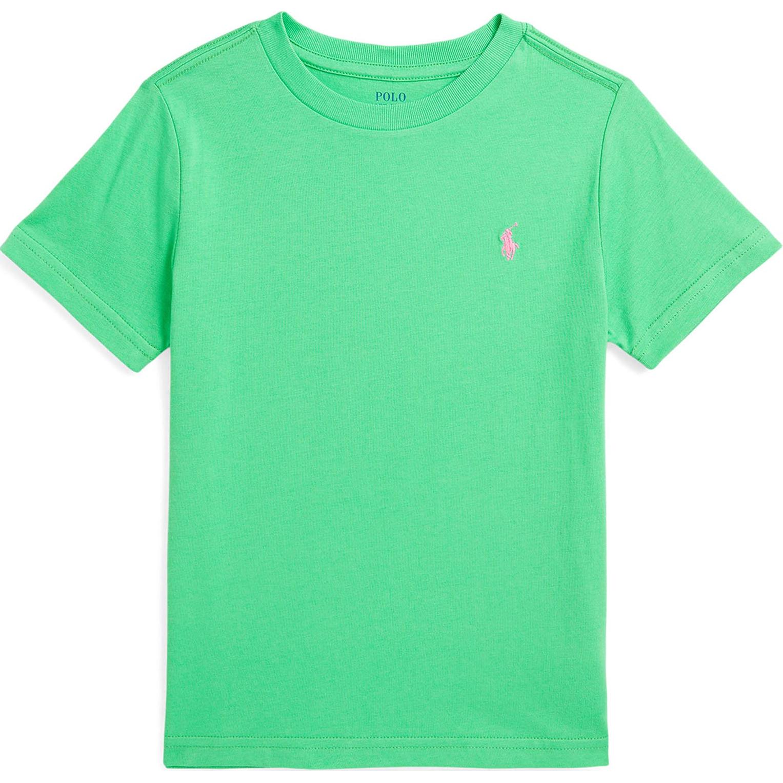 

Polo Ralph Lauren Kids Вышитая футболка-пуловер Детские топы Зеленый 832904-178 M