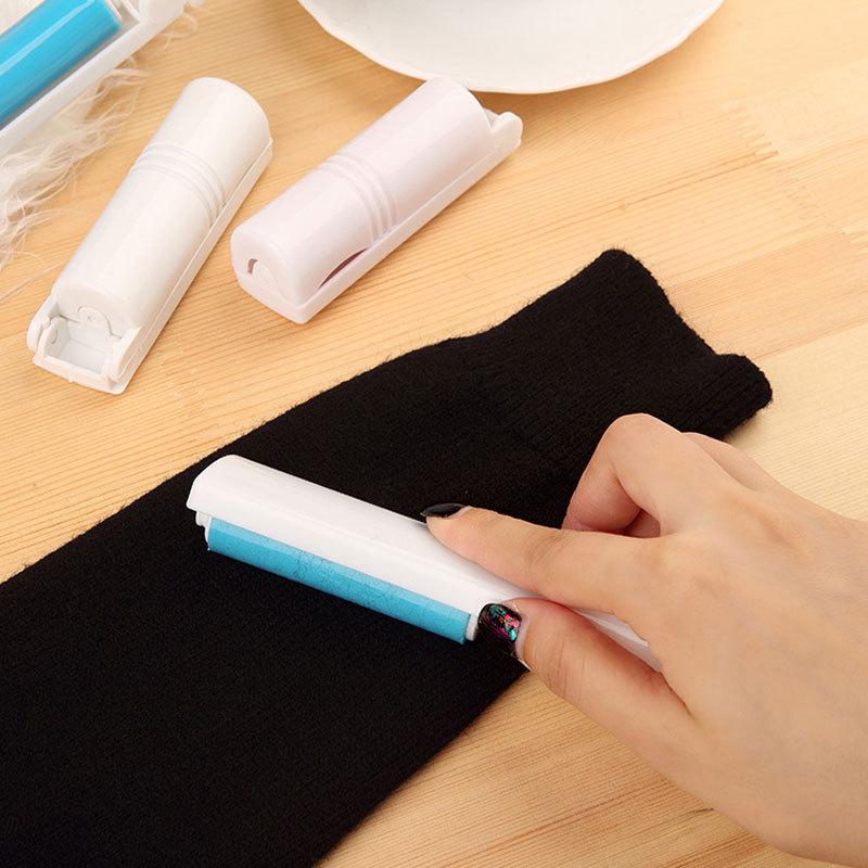 Portable Reusable Lint Roller & Dust Brush