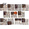 Halloween Advent Calendar Dog Cat Calendar, 24-Day Acrylic Figure Countdown Set Holiday Box with Witch Pumpkin Ghost Outfits, Collectible Desk Display