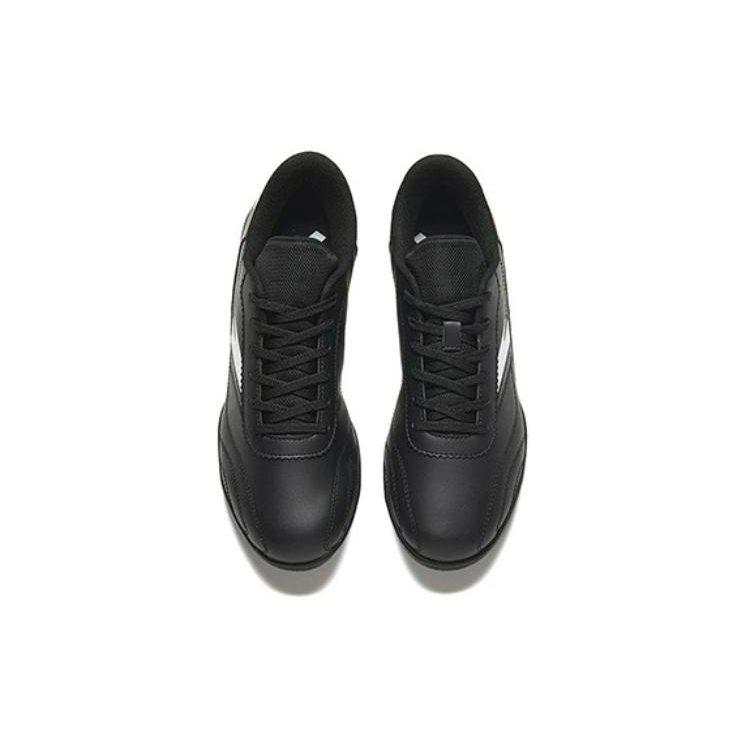 Anta TF Turf Artificial Turf Slip Resistant Abrasion Resistant Soccer Shoes Men's Black White 912332202-2