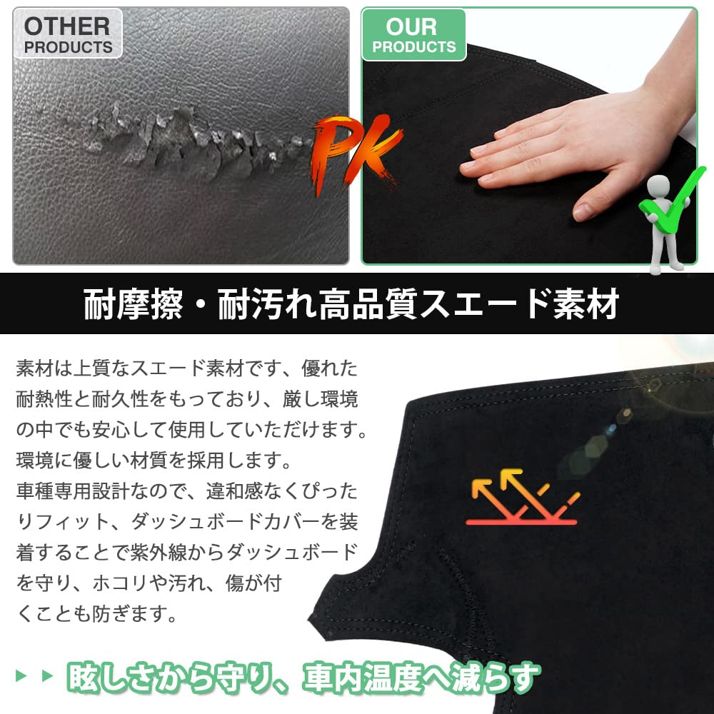 Cartist New Jimny JB64 Jimny Sierra JB74 Dashboard Mat Dashboard Cover Polyester Material Current JIMNY SIERRA Exclusive Custom Parts Sun Protection