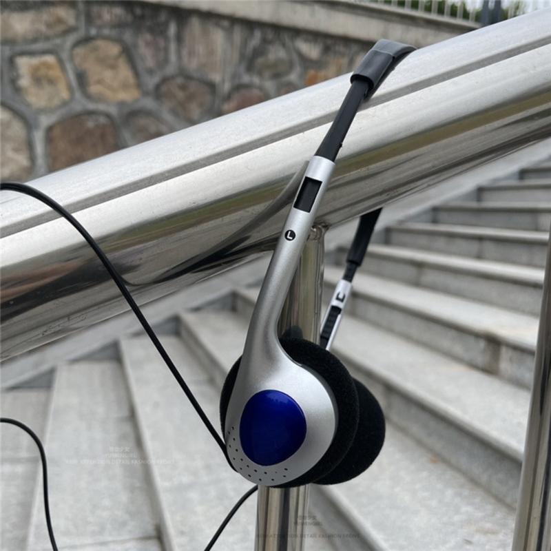 Comfortable Wearing Noise Reduction Portable Headphone Wired Headset Earbud 3.5mm Clear Headset Photo Props Personality